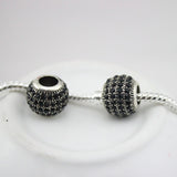 DGWfree shipping 12 colour Alloy Charm safety Bead Fits European pan  Charm Bracelets &amp; Necklaces
