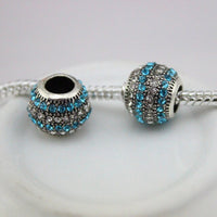 DGWfree shipping 12 colour Alloy Charm safety Bead Fits European pan  Charm Bracelets &amp; Necklaces