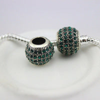 DGWfree shipping 12 colour Alloy Charm safety Bead Fits European pan  Charm Bracelets &amp; Necklaces