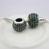 DGWfree shipping 12 colour Alloy Charm safety Bead Fits European pan  Charm Bracelets &amp; Necklaces