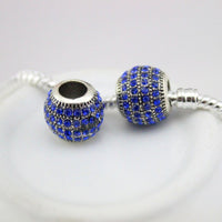 DGWfree shipping 12 colour Alloy Charm safety Bead Fits European pan  Charm Bracelets &amp; Necklaces