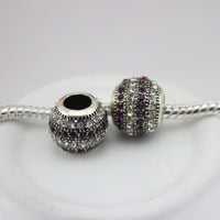 DGWfree shipping 12 colour Alloy Charm safety Bead Fits European pan  Charm Bracelets &amp; Necklaces