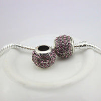 DGWfree shipping 12 colour Alloy Charm safety Bead Fits European pan  Charm Bracelets &amp; Necklaces