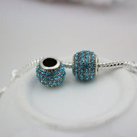 DGWfree shipping 12 colour Alloy Charm safety Bead Fits European pan  Charm Bracelets &amp; Necklaces