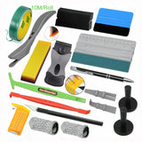 FOSHIO Car Wrap Accessories Auto Carbon Film Vinyl Install Scraper Tools Stickers Cutter Knife Window Tints Soft Squeegee Set