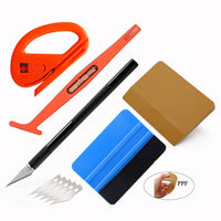 FOSHIO Car Wrap Accessories Auto Carbon Film Vinyl Install Scraper Tools Stickers Cutter Knife Window Tints Soft Squeegee Set