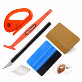 FOSHIO Car Wrap Accessories Auto Carbon Film Vinyl Install Scraper Tools Stickers Cutter Knife Window Tints Soft Squeegee Set