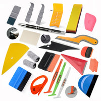 FOSHIO Car Wrap Accessories Auto Carbon Film Vinyl Install Scraper Tools Stickers Cutter Knife Window Tints Soft Squeegee Set