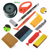 FOSHIO Car Wrap Accessories Auto Carbon Film Vinyl Install Scraper Tools Stickers Cutter Knife Window Tints Soft Squeegee Set