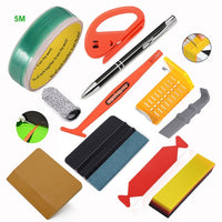 FOSHIO Car Wrap Accessories Auto Carbon Film Vinyl Install Scraper Tools Stickers Cutter Knife Window Tints Soft Squeegee Set