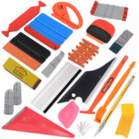 FOSHIO Car Wrap Accessories Auto Carbon Film Vinyl Install Scraper Tools Stickers Cutter Knife Window Tints Soft Squeegee Set