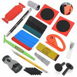FOSHIO Car Wrap Accessories Auto Carbon Film Vinyl Install Scraper Tools Stickers Cutter Knife Window Tints Soft Squeegee Set