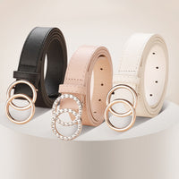 Black leather belt woman waist rhinestone belts for women luxury brand cinturon mujer G strass jeans ceinture femme strap cintos