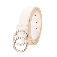 Black leather belt woman waist rhinestone belts for women luxury brand cinturon mujer G strass jeans ceinture femme strap cintos