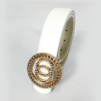 Black leather belt woman waist rhinestone belts for women luxury brand cinturon mujer G strass jeans ceinture femme strap cintos