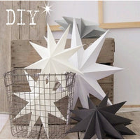 Christmas Ornaments 30cm 12&#39;&#39; Hanging Paper Star Lantern Decoration Festival 2022 New Year Christmas Tree Navidad  Home Decor