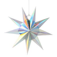 Christmas Ornaments 30cm 12&#39;&#39; Hanging Paper Star Lantern Decoration Festival 2022 New Year Christmas Tree Navidad  Home Decor