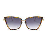 Fashion retro new brand designer Cateye sunglasses women retro metal glasses women retro mirror Lunette De Soleil Femme UV400