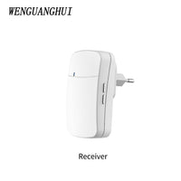 SIXWGH Wireless Doorbell No Battery required Waterproof Self-Powered Door bell Sets Home Outdoor Kinetic Ring Chime Doorbell