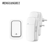 SIXWGH Wireless Doorbell No Battery required Waterproof Self-Powered Door bell Sets Home Outdoor Kinetic Ring Chime Doorbell