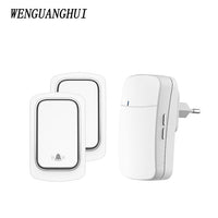 SIXWGH Wireless Doorbell No Battery required Waterproof Self-Powered Door bell Sets Home Outdoor Kinetic Ring Chime Doorbell