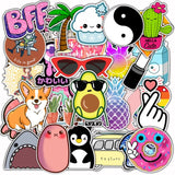 50/100pcs Vinyl Cute Nature VSCO Girl Stickers for Water Bottles Waterproof Aesthetic Stickers for Girls for Laptop Phone Car