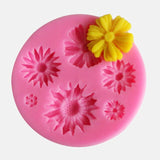 New 3D Sun Rose Flower Silicone Molds Cake Decorating Tools Fondant Craft Cake Candy Chocolate Ice Pastry Baking Tools Cake Mold