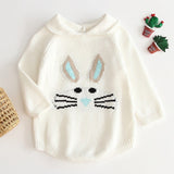 Newborn Baby Girls Boys Knitted Romper Baby Clothes Cotton Pompom Woolen Baby Rompers Ruffle Infant Baby Boys Jumpsuit Overalls