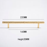15&quot; Longer Solid Brass Cabinet  Door Knobs and Handles Furniture Cupboard Wardrobe Drawer Pull  T Bar Handles /Handmade