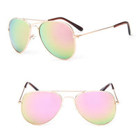 RBROVO 2021 Classic Sunglasses Girls Colorful Mirror Children Glasses Metal Frame Kids Travel Shopping Eyeglasses UV400