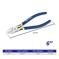 REIZ Diagonal Cutting Pliers 5 6 7 Inch Wire Stripping Tool Side Cutter Cable Burrs Nipper Electricians DIY Repair Hand Tools