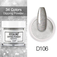 ROSALIND Nail Dipping Powder Gel Of Nails Extension  Extension Crystal Powder Nail Art Decoration Carving Glitter For Manicure