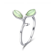 WOSTU Real 925 Sterling Silver Open Ring Finger Adjustable Size Wedding Rings For Women Engagement Fashion Silver Jewelry Gift