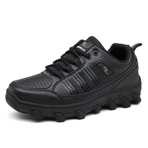 Leather Men Hiking Shoes Anti-Slip Waterproof Trekking Shoes Climbing Male Tracking Outdoor Sports Shoes Male Winter sneakers