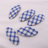 5Pcs/Set2020 Spring And Summer Children&#39;s Hair Clips Plaid Embroidery Polka Dot Baby Cute Hair Accessories
