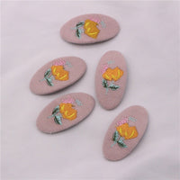 5Pcs/Set2020 Spring And Summer Children&#39;s Hair Clips Plaid Embroidery Polka Dot Baby Cute Hair Accessories