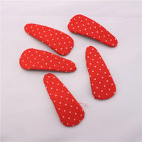 5Pcs/Set2020 Spring And Summer Children&#39;s Hair Clips Plaid Embroidery Polka Dot Baby Cute Hair Accessories