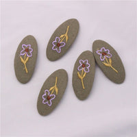5Pcs/Set2020 Spring And Summer Children&#39;s Hair Clips Plaid Embroidery Polka Dot Baby Cute Hair Accessories