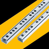 2Pcs 8&quot;-16&quot; Ball Bearing Drawer Slides Furniture Slide Steel Ball Bearing Slides Keyboard Cabinet Cupboard Drawer Runners