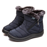 Women Boots Waterproof Snow Boots Female Plush Winter Boots Women Warm Ankle Botas Mujer Winter Shoes Woman Plus Size 43