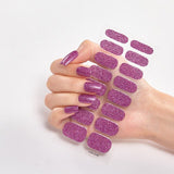 16 Tips/Sheet Nailart Nailart Sticker Nail Tips Manicure Decoracion Fashion Nail Polish Self Adhesive Nail Sticker Creative