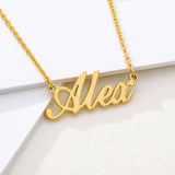 Fashion Custom Name Pendant Necklace With Heart Crown Any Letter Choker Necklace Stainless Steel Women&#39;s Jewelry Christmas Gifts