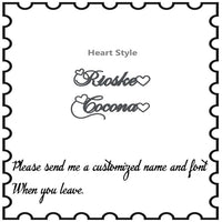 Fashion Custom Name Pendant Necklace With Heart Crown Any Letter Choker Necklace Stainless Steel Women&#39;s Jewelry Christmas Gifts