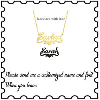 Fashion Custom Name Pendant Necklace With Heart Crown Any Letter Choker Necklace Stainless Steel Women&#39;s Jewelry Christmas Gifts