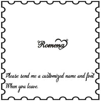 Fashion Custom Name Pendant Necklace With Heart Crown Any Letter Choker Necklace Stainless Steel Women&#39;s Jewelry Christmas Gifts