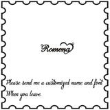 Fashion Custom Name Pendant Necklace With Heart Crown Any Letter Choker Necklace Stainless Steel Women&#39;s Jewelry Christmas Gifts