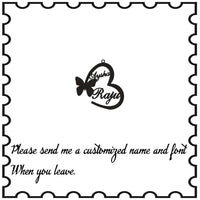 Fashion Custom Name Pendant Necklace With Heart Crown Any Letter Choker Necklace Stainless Steel Women&#39;s Jewelry Christmas Gifts