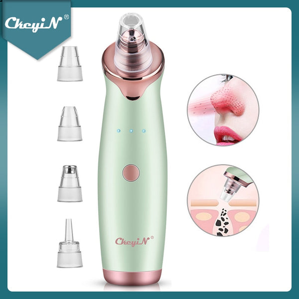 CkeyiN Electric Vacuum Suction Cleaner Face Cleaning Blackhead Remover Facial Cleansing Machine Pore Cleanser Acne Removal Skin