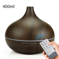 400/550ml Aroma Essential Oil Diffuser Aromatherapy Ultrasonic Air Humidifier Automatically Define Remote Control Humidificador