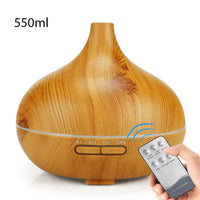 400/550ml Aroma Essential Oil Diffuser Aromatherapy Ultrasonic Air Humidifier Automatically Define Remote Control Humidificador